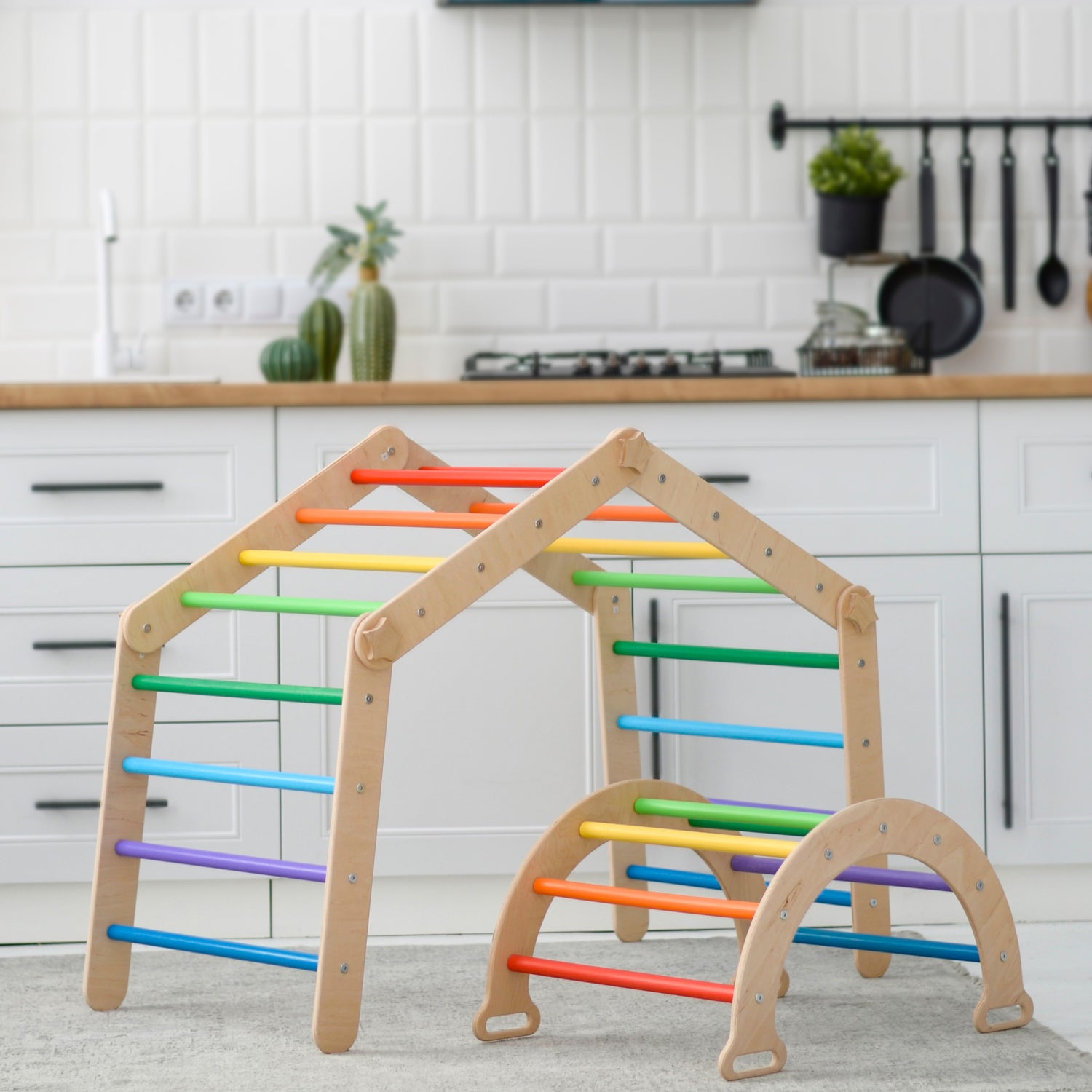 Montessori Climbing Triangle + Arch